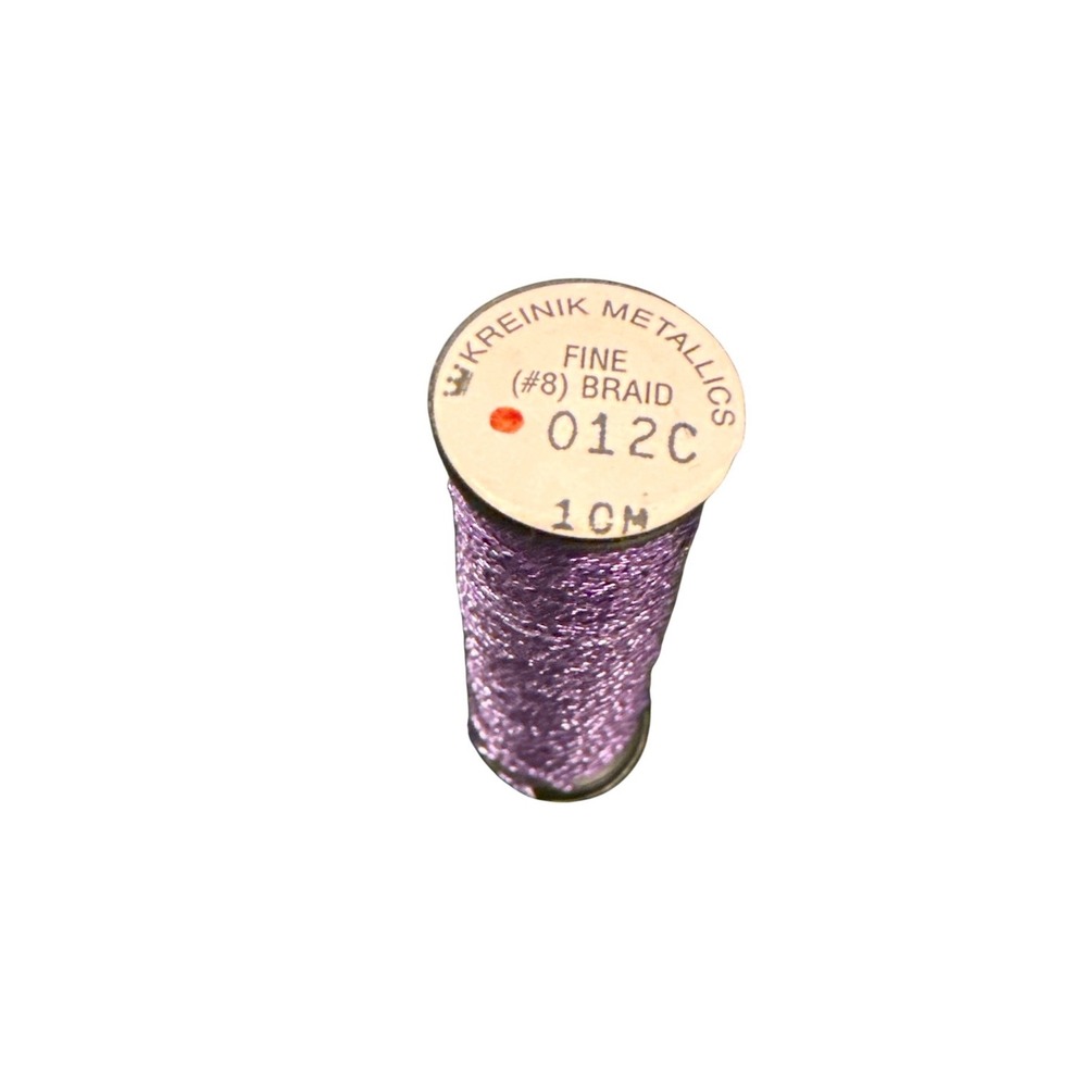 Kreinik Metallics Fine #8 Braid 10M 012C Purple Cord New Embroidery Thread